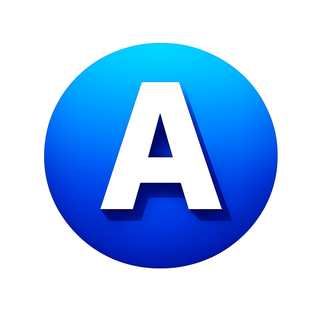 Modern Circular A Icon