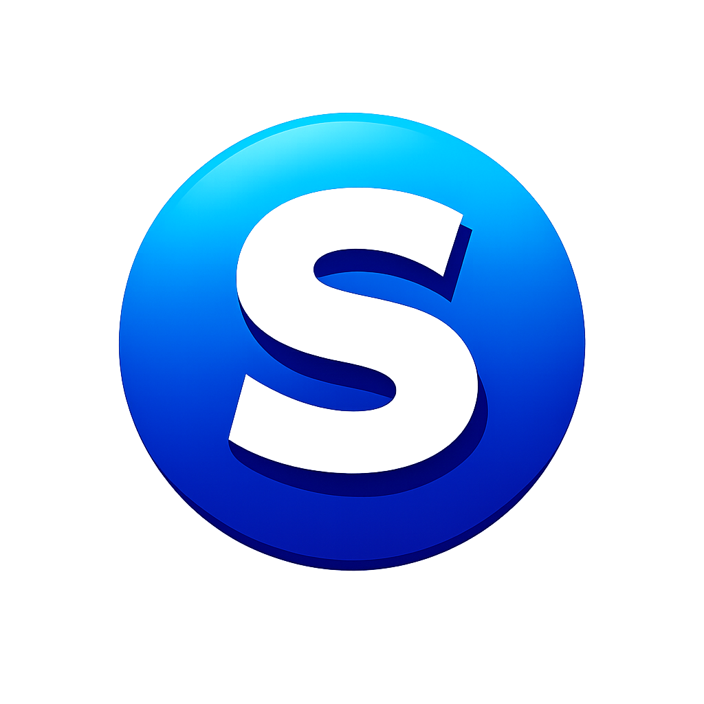 Modern Circular Alphabet Icon S