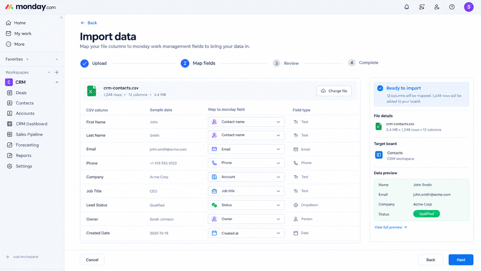 How Does monday CRM Implementation Work