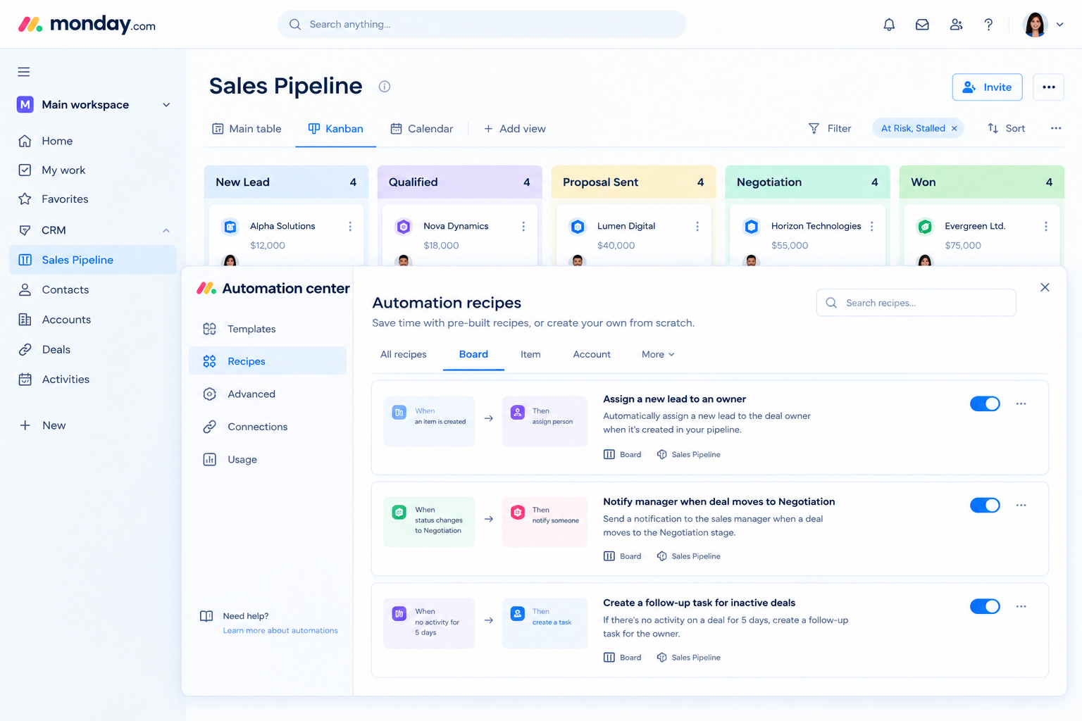 How to Set Up an AI-Powered Pipeline CRM in monday.com (Step-by-Step)