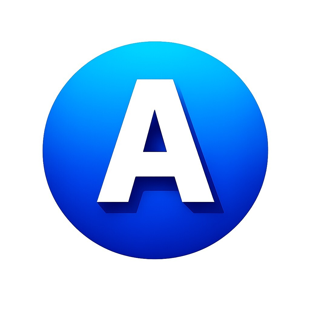 Modern Circular A Icon 