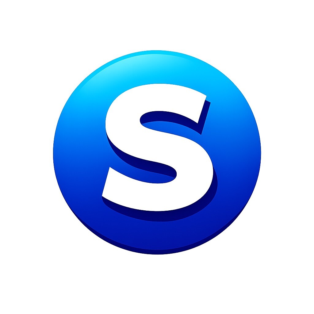 Modern Circular Alphabet Icon S