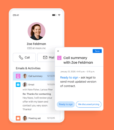 Sales crm mobile app