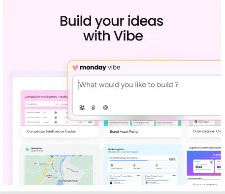 monday vibe Home page 